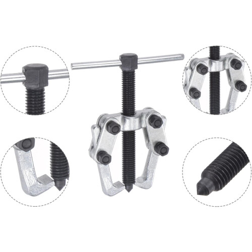 2.36' 2Jaw Gear Puller for Bearings, Pulleys Remove, High Carbon Steel Separate Lifting Device 2