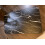 Living And Home 100*60cm Black Marble Pattern Folding Table w/ Double Spring Mechanism 6
