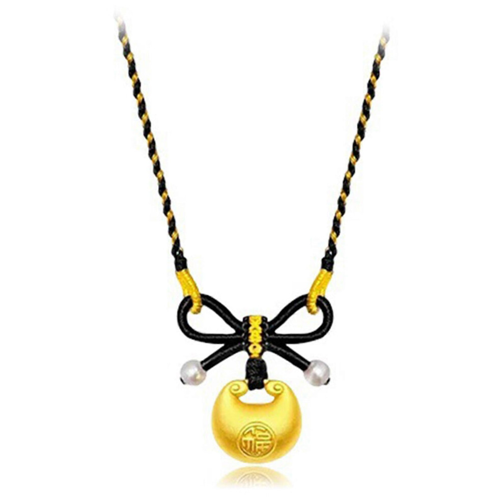 (As show, One size) Elegant Bowknot Fuzi Choker Necklace for Women Girls Aesthetic Neckchain Fashion Neck Jewelry Adjustable Collar Chain