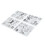 4pcs Pet Embossing Folder Silicone DIY Craft 6