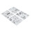 4pcs Pet Embossing Folder Silicone DIY Craft 4