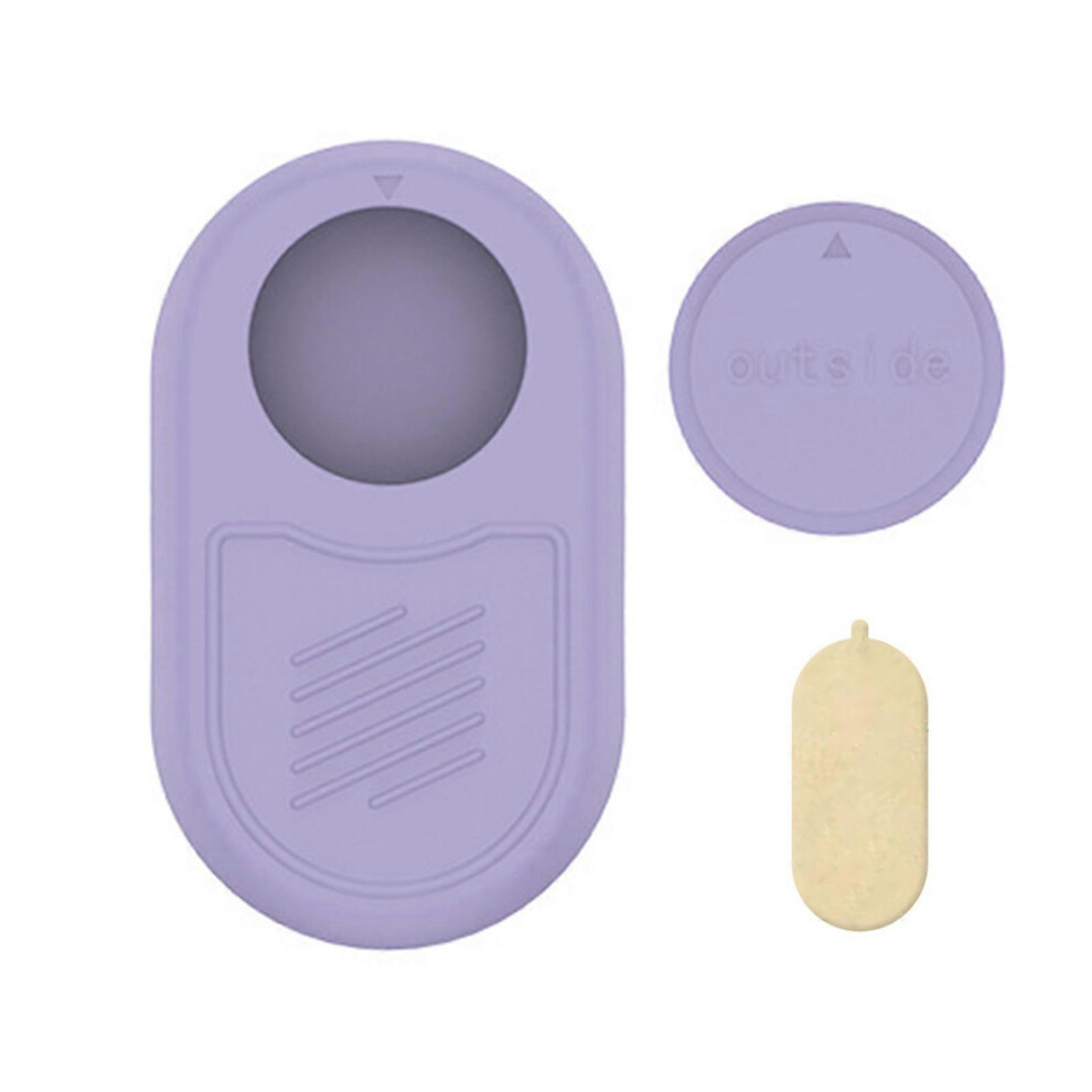 (White, One size) Silicone Case for SmartTag 2 Dog Tracker Secure Holder for Kids Soft Silicone Protective Shells Skin Cover  Purple