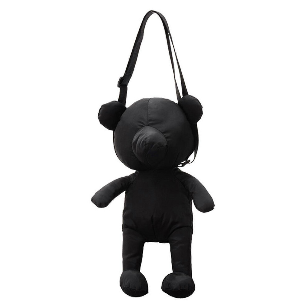 (As Show, One Size) Japanese Little Bear Purses Handbags Decoration Bag Crossbody Bag Messenger Bag Schoolbag For Outdoor Activities Black