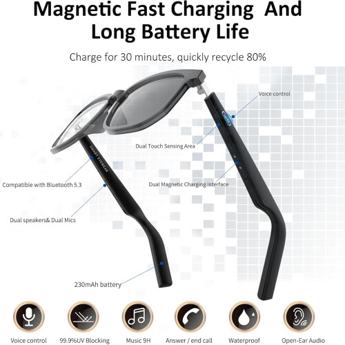 Smart Glasses for Standard Usage with Translation Functionality Ref：xjJ 1