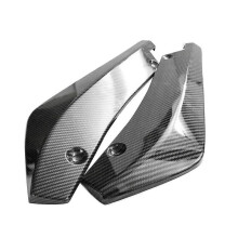 2 X Car Carbon Fiber Rear Bumper Lip Diffuser Splitter Protector