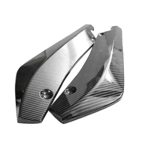 2 X Car Carbon Fiber Rear Bumper Lip Diffuser Splitter Protector