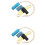 2pin Car Crankshaft Crank Position Sensor for Renault Clio Laguna 2