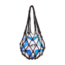 (As show, One size) Sports Mesh Equipment Bag Volleyball Basketball Football Soccer Storage Net Bag Ball Carry Mesh for Single Ball (Black)
