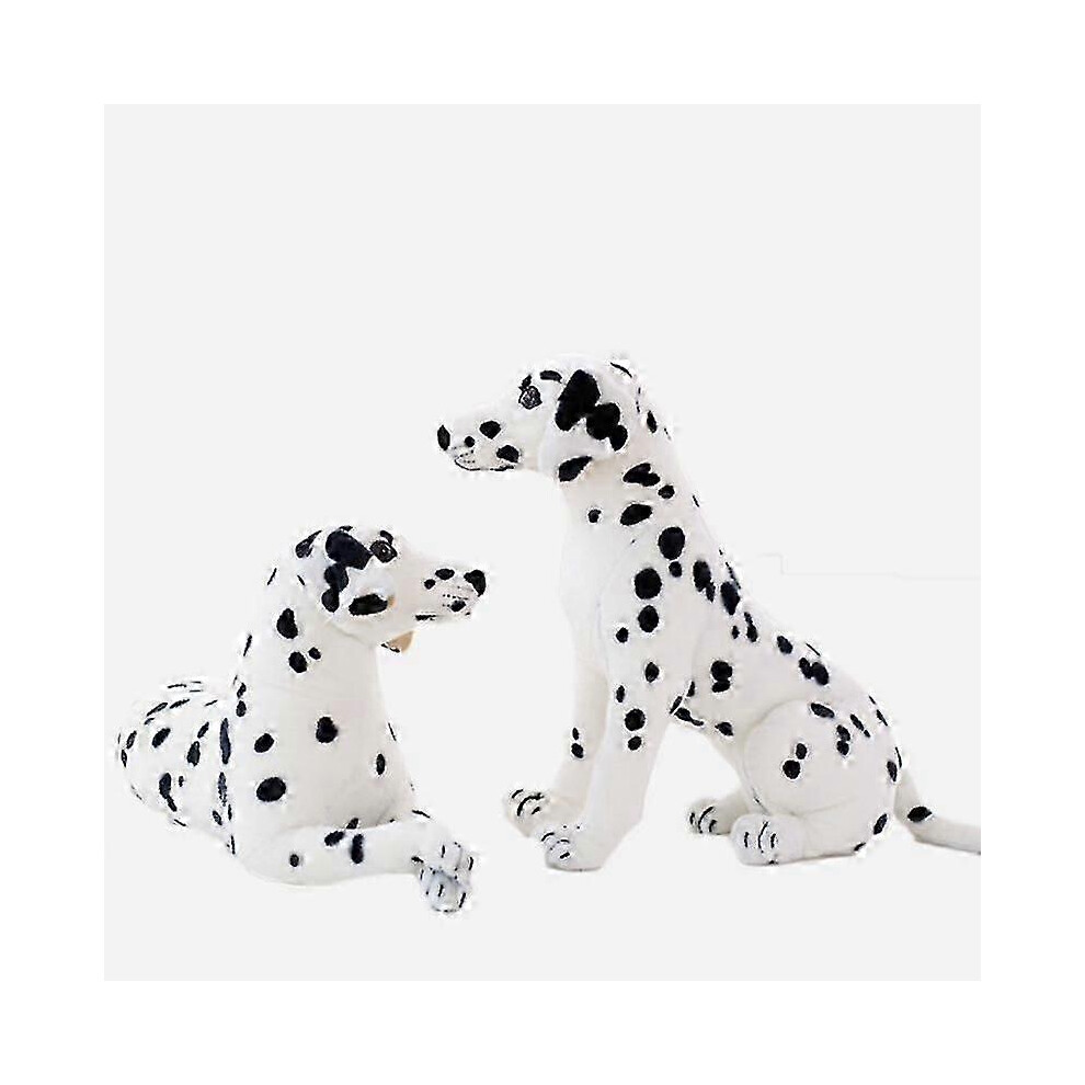 Kikidex (Sitting, 50Cm) 30/40/50Cm Stuffed Animals Dog Dalmatian Plush Toy Lifelike Giant Dog Toy Realistic Animal Kids Toys Gift For Children