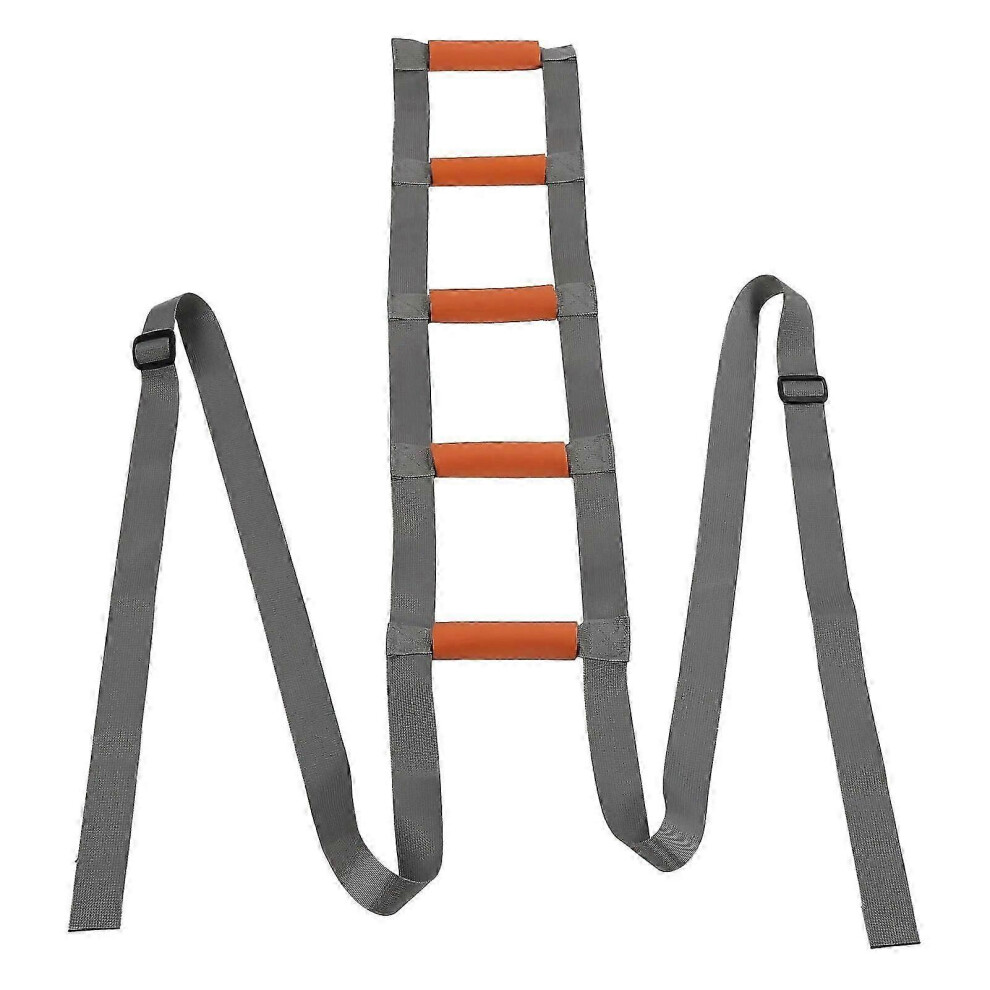 Kikidex (As Show, One Size) Bed Ladder Assist Strap Pull Up Sit Up Rope Ladder With Handle For Elderly Injury Recovery Patient Recovery Sitting Up Helper