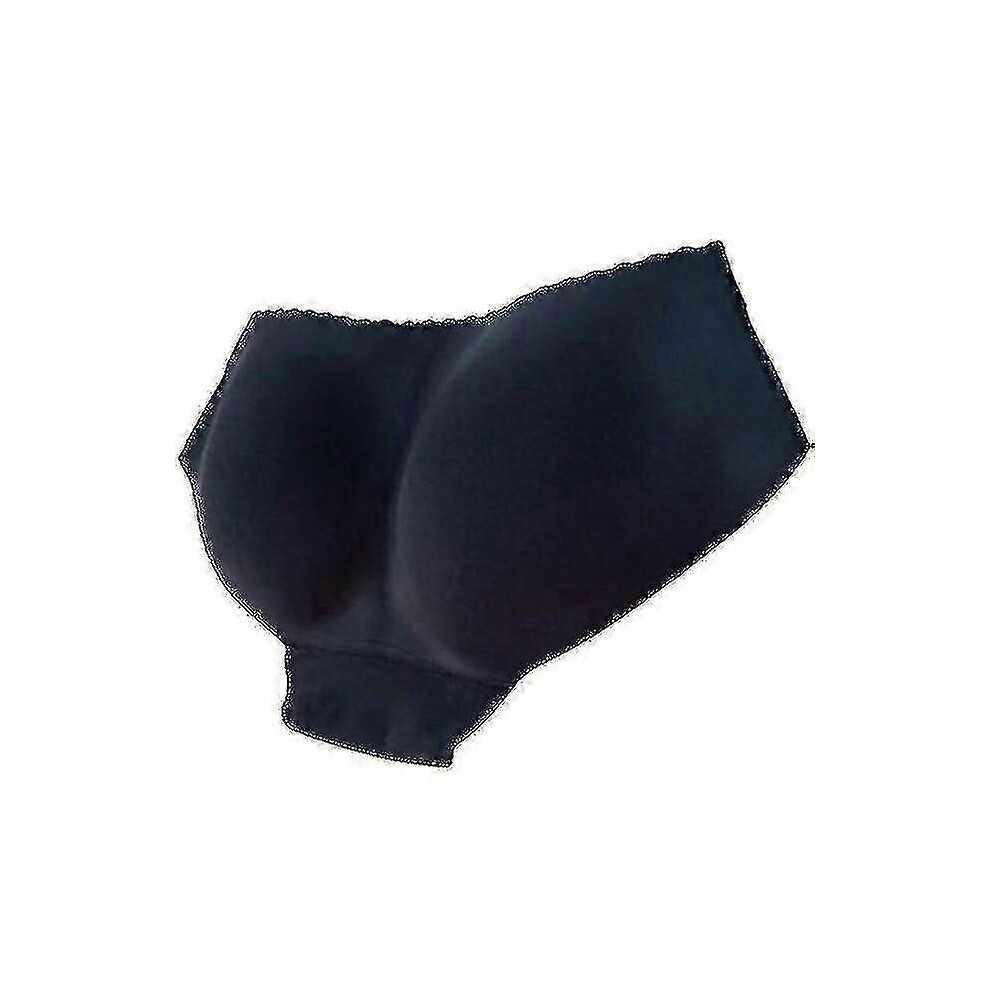 (black, S) Women Seamless Bottom Buttocks Push Up Underwear-1