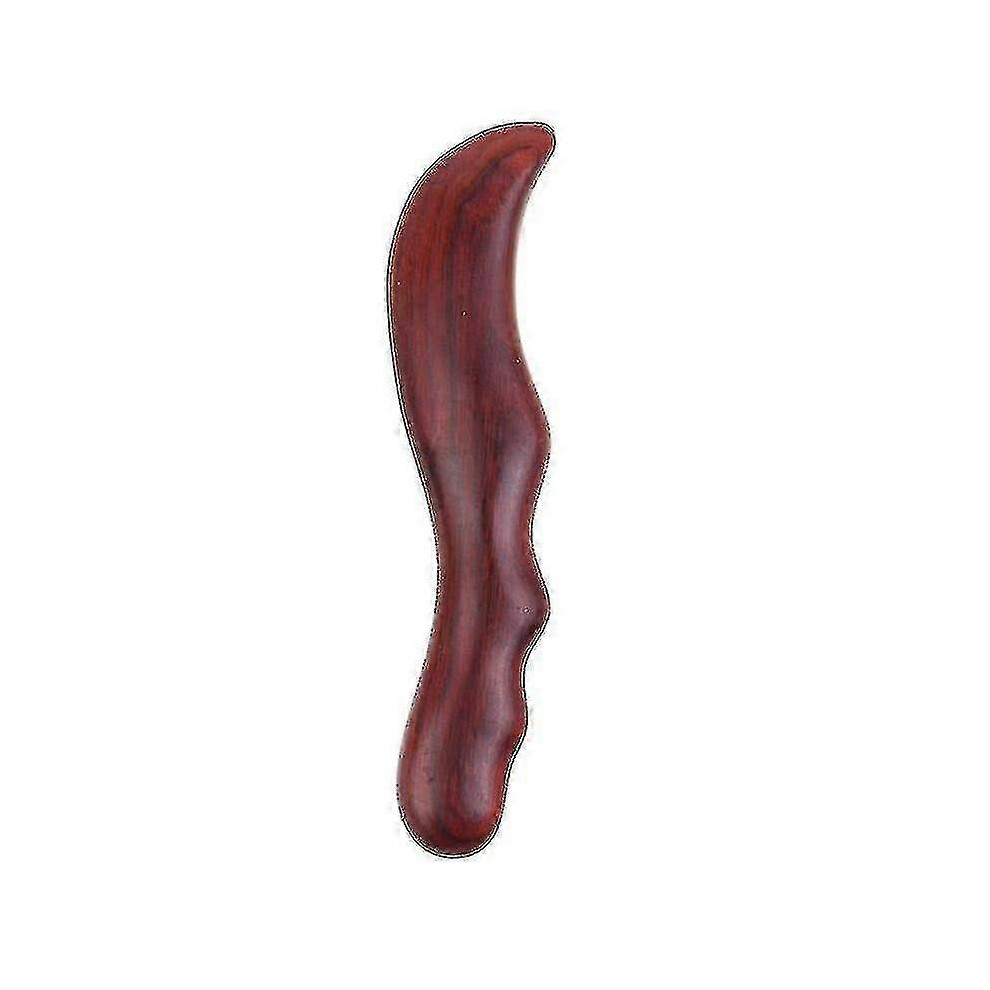 (As show, One size) Curve Knife Shape Wooden Guasha Guasa Gua-sha Board Scraping Spa Massager