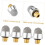 2sets 6.4mm M5 Thread Tip Stylus Pen Replacement Caps Mesh Stylus Replacement Tips for Capacitive Stylus Pen 10pcs2 4
