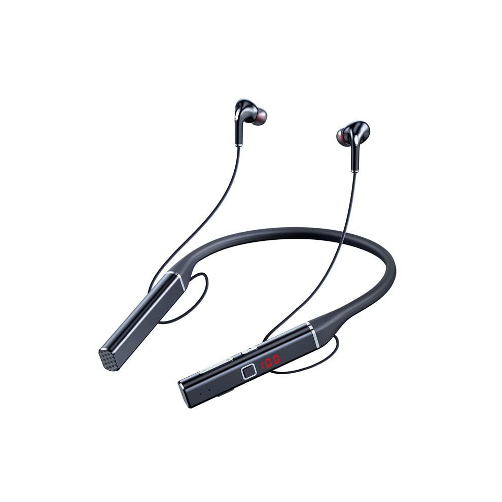 Bluetooth Neckband Headphone V5.1 Magnetic Earbuds With 100H Battery Life,Foldable 477169040138