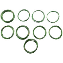 9 Rolls Bonsai Wires Anodized Aluminum Bonsai Training Wire with 3 Sizes (1.0 Mm,1.5 Mm,2.0 Mm),tot