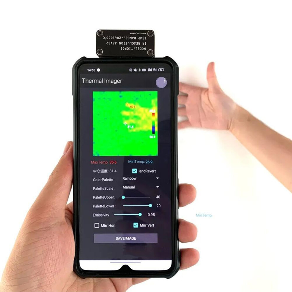 Infrared Thermal Imaging Camera Android,Temperature Measurement Tool,Thermal Imager -4F To 1832F 477169040817