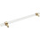 6Pcs Brushed Brass Acrylic Cabinet Pulls 9' Hole Center Household T-Bar Drawer Pulls Handles 3