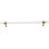 6Pcs Brushed Brass Acrylic Cabinet Pulls 9' Hole Center Household T-Bar Drawer Pulls Handles 2