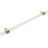 6Pcs Brushed Brass Acrylic Cabinet Pulls 9' Hole Center Household T-Bar Drawer Pulls Handles 4