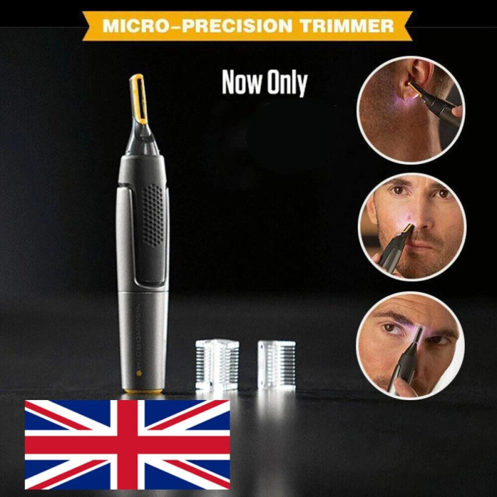 Nose Ear Hair Trimmer Face Eyebrow Mustache Beard Shaver Clipper Rechargeable
