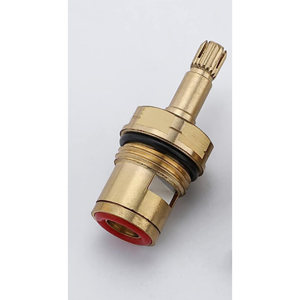 Tap Valves, Replacement Tap Valves Brass Ceramic Stem Disc Cartridges Faucet Valve Quarter Turn 1/2' 20 Spline For Bathroom Kitchen Tap, 477169041487