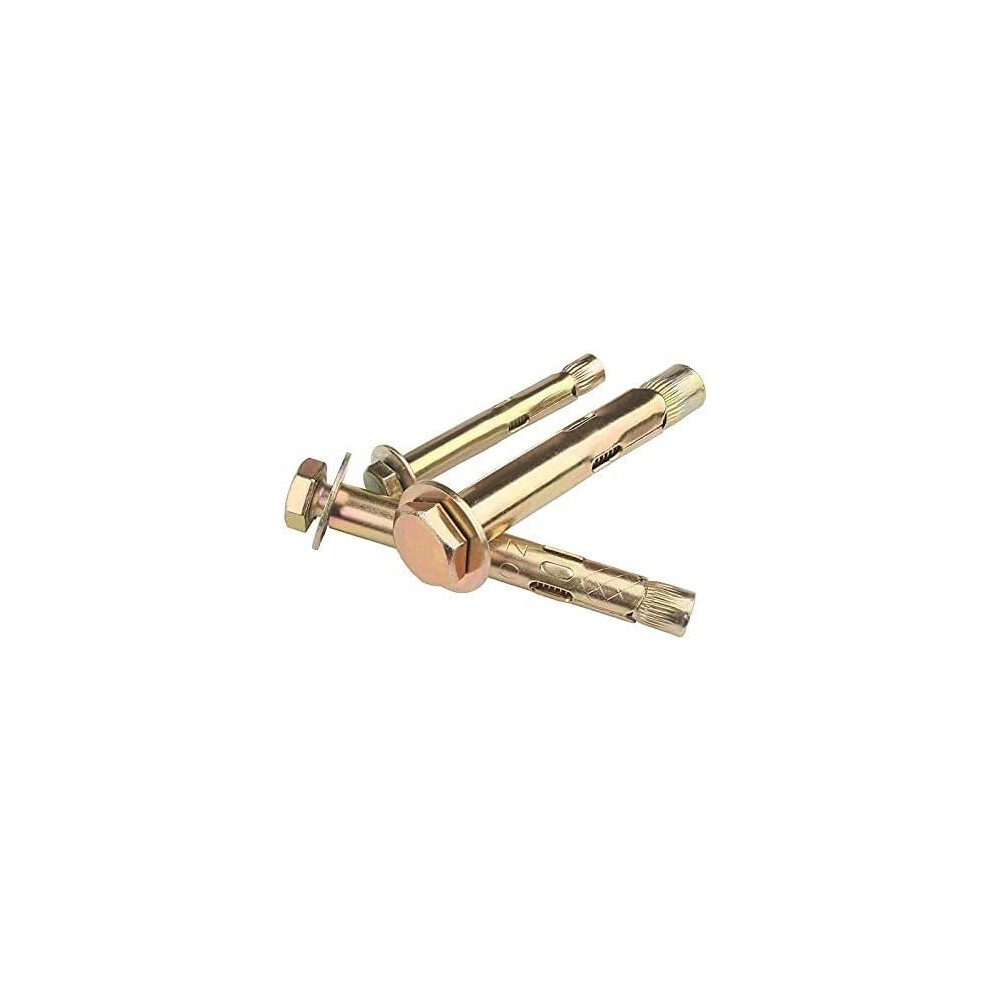 M6 Carbon Steel Concrete Walls Expansion Shield Anchor With Hex Bolt (Size : M8x70) 5Pcs 477169041555