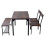 Living And Home (Brown) Dining Table Set for 4 5