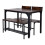 Living And Home (Brown) Dining Table Set for 4 6