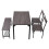 Living And Home (Light Grey) Dining Table Set for 4 6