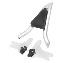Motorcycle Sissy Bar Detachable Rear Passenger Backrest with Cushion Pad Fit for Harley 1997  2008