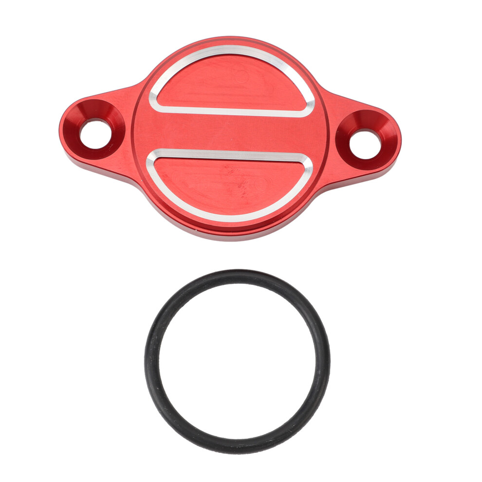 Motorcycle Oil Filter Cap Cnc 6063 Aluminum Alloy Red 9121376713897
