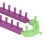 Long Knitting Loom Kit Detachable Easy Assembly 12