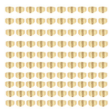 100pcs Metal Sewing Thimble Adjustable Size Rust