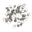 50pcs Metal Sewing Thimble Adjustable Size Rust 6