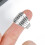 50pcs Metal Sewing Thimble Adjustable Size Rust 12
