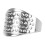 50pcs Metal Sewing Thimble Adjustable Size Rust 8