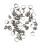 50pcs Metal Sewing Thimble Adjustable Size Rust 5