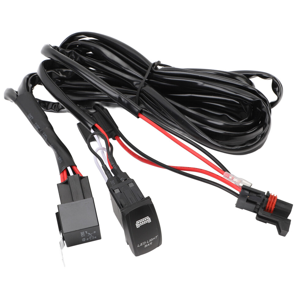 Dc12v Utv Led Bar Wiring Harness 300W 14Awg Light 9121376714283