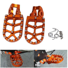 Footrest Footpegs Foot Pegs Pedal for 125 150 200 250 300 350 400 450 500 Sxf Exc Excf Xc Xcf X- Xcw Exc-f(orange)
