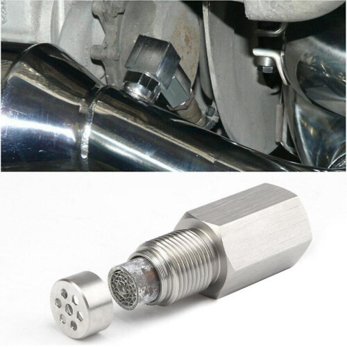 M18x1.5 O2 Oxygen Sensor Adapter with Filter Elements for Decat Hydrogen Lambda O2 Extender Spacer 1