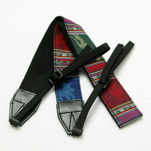 (Blue and Red Camera Strap Personalised Shoulder) Vintage Camera Strap For All Dslr Camera Universal Neck Shoulder Strap