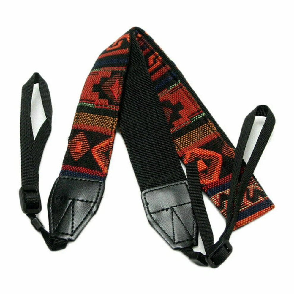 ( And Vintage Neck Shoulder Strap Belt) Vintage Camera Strap For All Dslr Camera Universal Neck Shoulder Strap New Red/Black 6963793998043