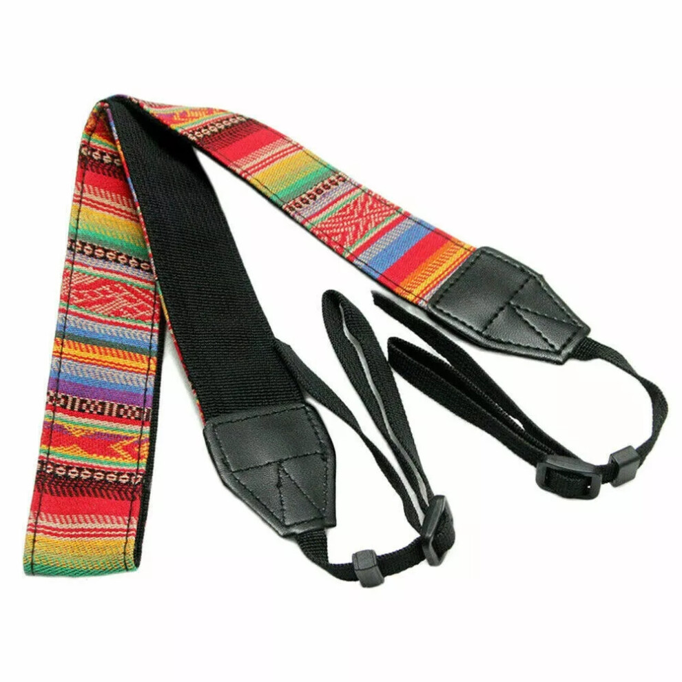 (Colourful Slr Dslr Camera Shoulder Neck Strap Belt) Vintage Camera Strap For All Dslr Camera Universal Neck Shoulder Strap Hot 6963793998081