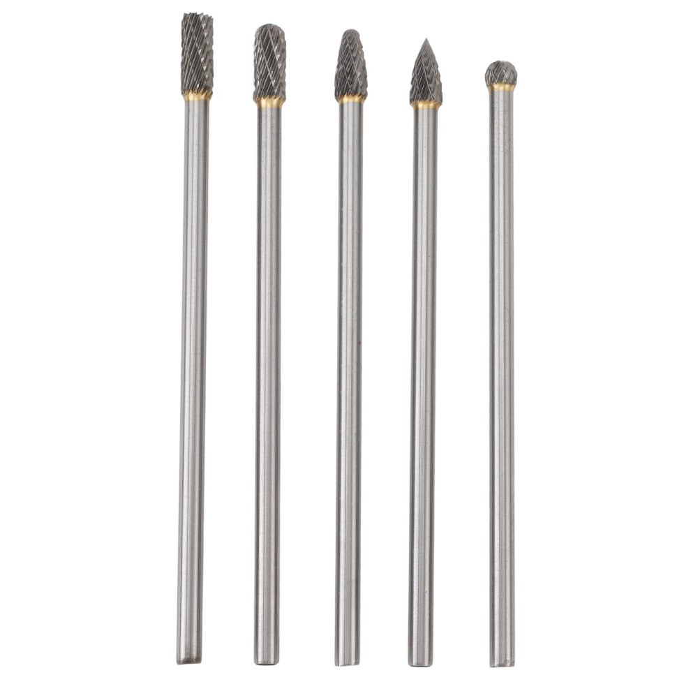5Pcs Rotary Tool Carbide Burr Set 150Mm Double 9121376717321