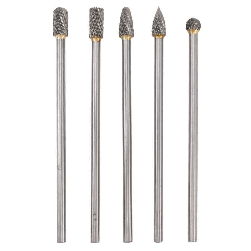 5Pcs Rotary Tool Carbide Burr Set 150Mm Double 9121376717352