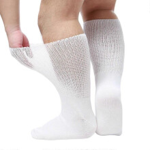 (White plus size) Extra-Wide Diabetic Socks for Swollen Feet Hospital-Grade Non-Binding and Grip-Friendly for Men and Women