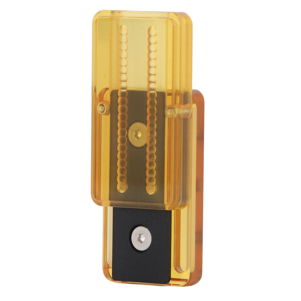 Amber Transparent PEI Slider Toy 2.5x4.5x1.2cm Stress Relief
