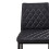 Living And Home (Black) 2PCS PU Leather Upholstered Bar Stools 5