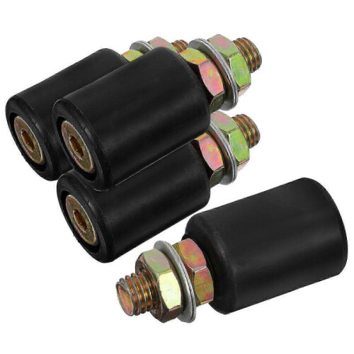 Replacement Rollers for Sliding Gate - 4 Pack of Nylon Wheel Pulley Rails with Guiding Rollers 1