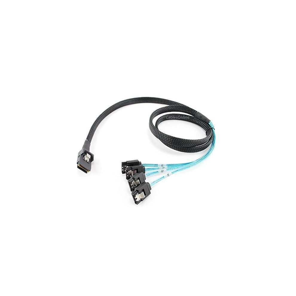 Cable Internal (Sff-8087) Mini Sas Male W/Latch To 4X Sata 7-Pin Female 39In Refï¼Hnl 477169043900
